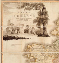 Vintage Map of Ireland 1797 Beautiful Old Map of Ireland  | Vintage Map Wall Art Print