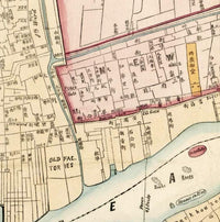 Old Map of Guangzhou Old Canton 1860 China Vintage Map  | Vintage Map Wall Art Print