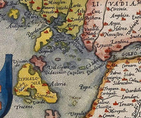 Old Map of Greece 1572 Vintage Map Greece Old Map | Vintage Map Wall Art Print