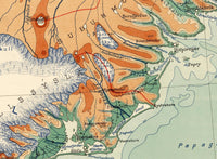 Old Map of Iceland Islandia 1928 Vintage Map of Iceland  | Vintage Map Wall Art Print