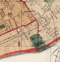 Old map of Saint Louis City 1882 Vintage Map | Vintage Map Wall Art Print