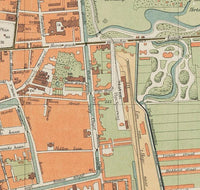 Old Map of The Hague Den Haag 1889 Vintage Map | Vintage Map Wall Art Print