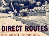 Vintage Poster of Mont St Michel France 1899  | Vintage Map Wall Art Print | Large Poster Print | Home Decor Wall Art