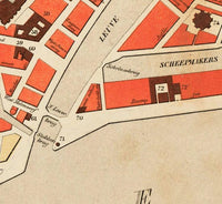 Old Map of Rotterdam Netherlands 1865 Vintage Map | Vintage Map Wall Art Print