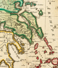Old Map of Turkey 1760 Vintage map  | Vintage Map Wall Art Print