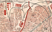 Old Map of Paris Guide 1892 Vintage Map | Vintage Map Wall Art Print