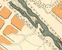 Old Map of Valencia 1905 Spain Vintage Map Valencia | Vintage Map Wall Art Print