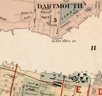 Old Map of Halifax Nova Scotia Canada 1878 Vintage Map | Vintage Map Wall Art Print