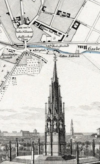 Old Map of Berlin, Germany 1860 Antique Vintage Map | Vintage Map Wall Art Print