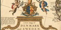 Old Map of Sweden and Denmark 1720 Vintage Map | Vintage Map Wall Art Print