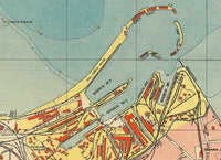 Old Map of Tallinn Estonia 1930 Vintage Map  | Vintage Map Wall Art Print