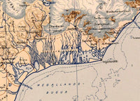 Vintage Map of Iceland Islandia Vintage Map Iceland | Vintage Map Wall Art Print