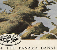 Vintage Map of Panama Canal Zone 1912 | Vintage Map Wall Art Print