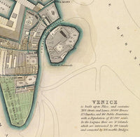 Old Map of Venice 1838 Vintage Map  | Vintage Map Wall Art Print