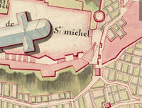 Old Map of Mont St Michel France 1700 Vintage Map | Vintage Map Wall Art Print