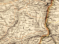 Old Map of Galicia Galiza Espana 1837 Spain Vintage Map | Vintage Map Wall Art Print