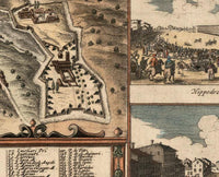 Old Map of Florence 1685 Italy Vintage Map | Vintage Map Wall Art Print