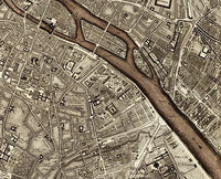 Old Map of Paris 1795 France  | Vintage Map Wall Art Print