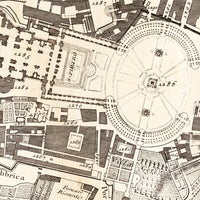 Old Map of Vatican Rome Italy 1748 Vintage Map of Vatican City | Vintage Map Wall Art Print