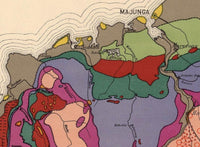 Old Map of Madagascar 1929 Vintage Map | Vintage Map Wall Art Print