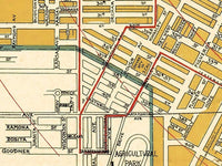 Old Map of Los Angeles 1897 Vintage Map od Los Angeles City | Vintage Map Wall Art Print