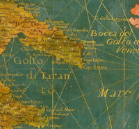 Old Map of Italy 1578  | Vintage Map Wall Art Print