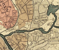 Old Map of Moscow Russia 1745 Vintage Map | Vintage Map Wall Art Print
