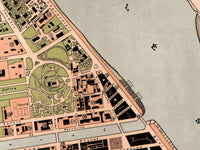 Old Map of Phnom Penh Cambodia 1920 Vintage Map | Vintage Map Wall Art Print