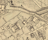 Old Map of Dijon 1759 Vintage Map  | Vintage Map Wall Art Print