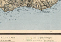 Old Map of Madeira Island  1850 Portugal  | Vintage Map Wall Art Print
