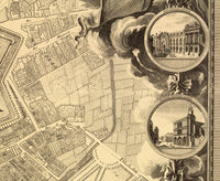 Old Map of Dijon 1759 Vintage Map  | Vintage Map Wall Art Print