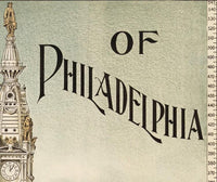 Skyscrapers of Philadelphia Architecture 1898 United States | Vintage Map Wall Art Print