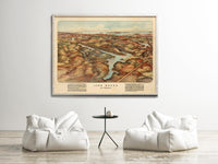 Old Map of Lynn Woods 1904 Massachusetts Vintage Map | Vintage Map Wall Art Print