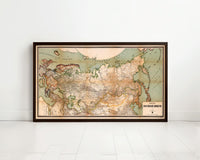 Old Map of Soviet Union Pré-CCCP USSR map 1914 | Vintage Map Wall Art Print