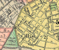 Old Map of Providence 1899 Rhode Island Vintage Map | Vintage Map Wall Art Print