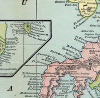 Old Map of Philippine Islands Philippines 1898  | Vintage Map Wall Art Print