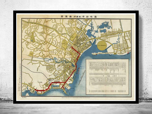 Old Map of Singapore  | Vintage Map Wall Art Print