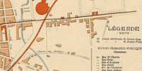 Old Map of Nimes  France 1854 | Vintage Map Wall Art Print