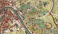 Old Map of Rome Roma Italy 1722 Vintage Map of Rome | Vintage Map Wall Art Print