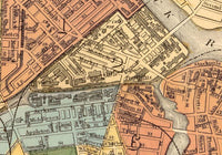 Old Map of Lowell Massachusetts 1881 Vintage Map | Vintage Map Wall Art Print