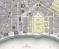 Old Map of Bordeaux City Plan France 1832  | Vintage Map Wall Art Print