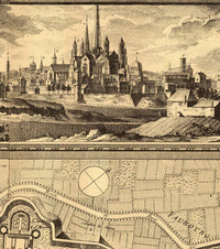 Old Map of Dijon 1759 Vintage Map  | Vintage Map Wall Art Print