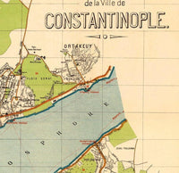 Old Map of Istanbul 1922 Constantinople Turkey Vintage Map | Vintage Map Wall Art Print