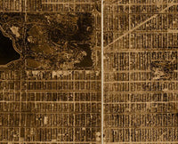 New York Vintage Aerial Photography 1921 Vintage Map | Vintage Map Wall Art Print
