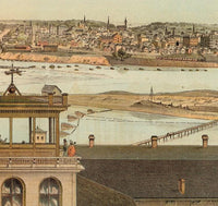 Vintage Panoramic of Minneapolis 1874