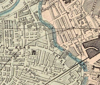 Old Map of Manchester UK 1880 Vintage Map | Vintage Map Wall Art Print