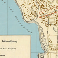 Old Map of Dakar Senegal 1941 Vintage Map | Vintage Map Wall Art Print