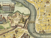 Old Map of Rome Italy 1719 Vintage Map of Rome | Vintage Map Wall Art Print