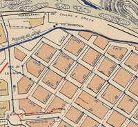 Old map of Lima Peru 1904 Vintage Map | Vintage Map Wall Art Print