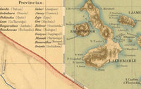 Old Map of Ecuador 1894 Equator Republic Vintage Map | Vintage Map Wall Art Print
